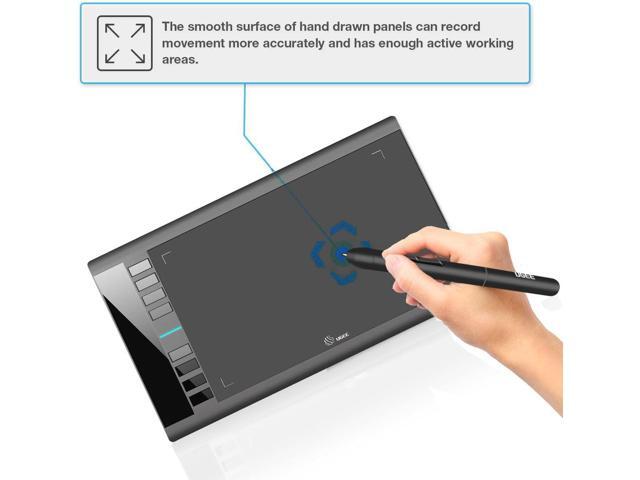 Graphics Drawing Tablets, UGEE M708 10 x 6 inch Large Active Area Drawing Tablet with 8 Hot Keys 8192 Levels Pen Graphic Tablets for Computer...