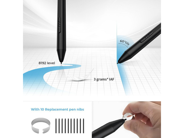 XPPen Deco LW Wireless Drawing Tablet- 10x6 Bluetooth Graphic Tablet with Battery-Free X3 Digital Stylus Wireless Drawing PAD Compatible with...