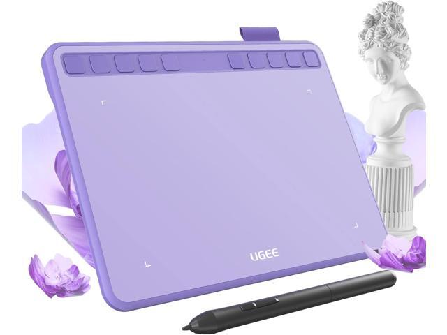 Ugee Drawing Tablet 6.5x4 Inches Computer Graphics Tablets with 10 Hot KeysDigital Tablet Battery-Free Stylus 8192 Pressure Sensitivity 60°Tilt...