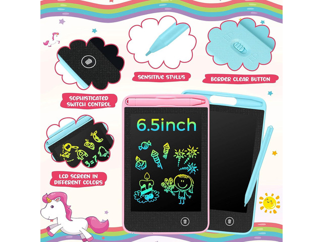 20 Pcs LCD Writing Tablet for Kids 6.5 Inch Colorful Doodle Board LCD Writing Board Kids Portable Electronic Drawing Board Erasable Drawing Pad...