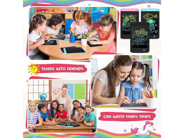 20 Pcs LCD Writing Tablet for Kids 6.5 Inch Colorful Doodle Board LCD Writing Board Kids Portable Electronic Drawing Board Erasable Drawing Pad...