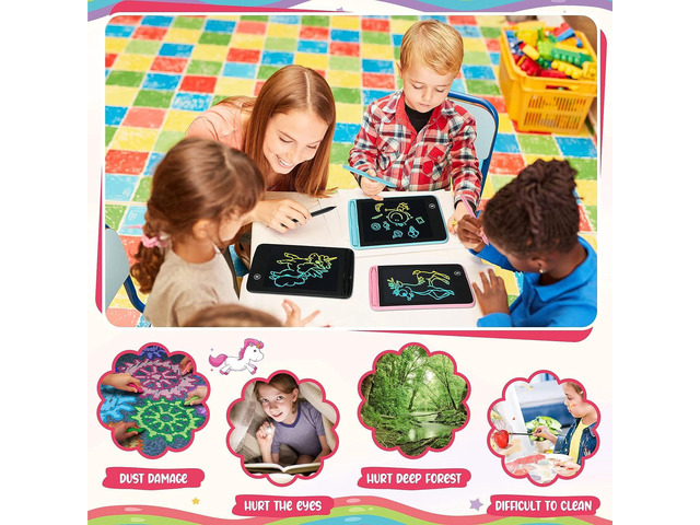 20 Pcs LCD Writing Tablet for Kids 6.5 Inch Colorful Doodle Board LCD Writing Board Kids Portable Electronic Drawing Board Erasable Drawing Pad...
