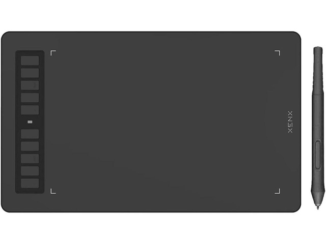 XENX P3-1060B Graphic Drawing Tablet 10x6 inch with 10 Shortcut Keys, 8192 Pressure Levels Battery-Free Pen Compatible with MacOS Windows Android...