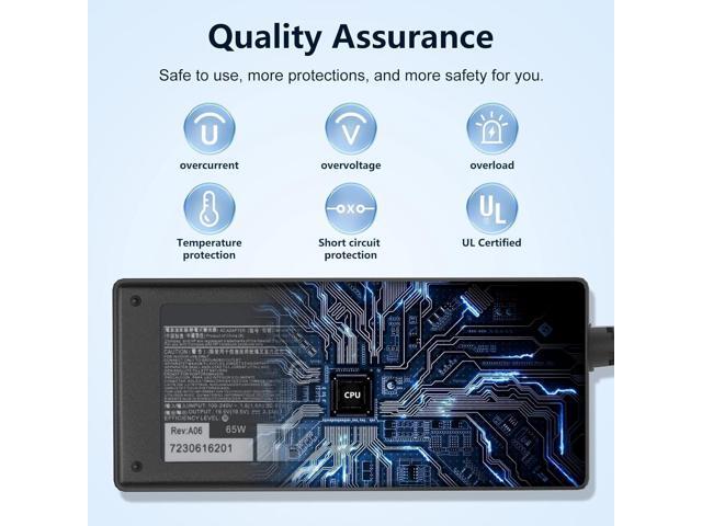65W 45W AC Charger Compatible with HP Elitebook Series Probook 430 440 450 455 470 640 650 G3 G4 G5 G6 G7 G8 PPP009A 19.5V 3.33A Laptop Power...