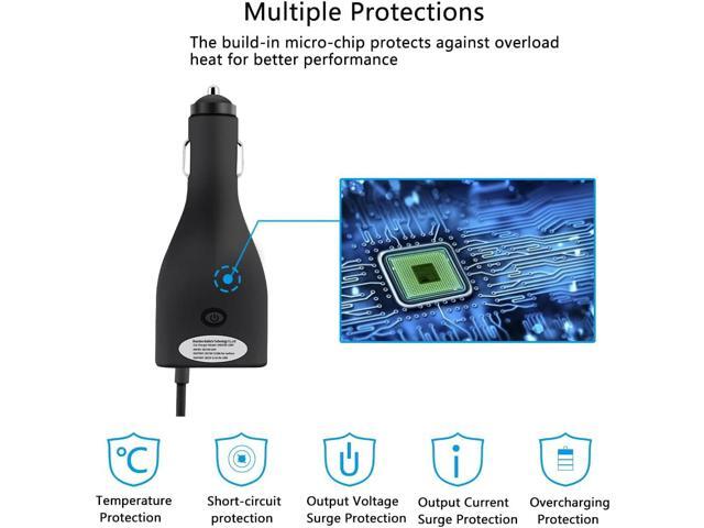 Surface Car Charger, 42W 12V 2.58A Power Supply for Microsoft Surface Pro 3/Pro 4/Pro 5/Pro 6, Surface Book, Surface Go, Surface Laptop with 5V...
