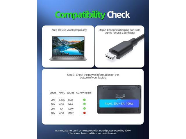 90W 65W Type-C AC Charger Fit for MSI-Prestige 15 14 Summit E13 E14 E15 E16 Flip Evo A10 A11 A12 A10SC A11MT/SCST A11SCX /UCT SCS...
