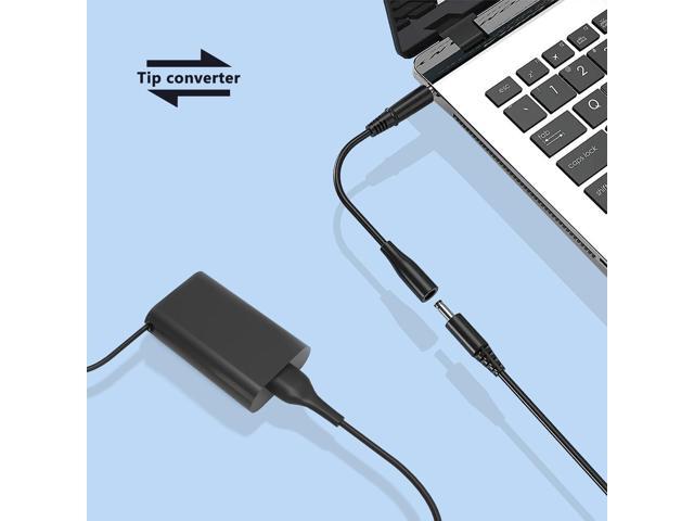 XPS 13 Charger, 45W 19.5V 2.31A Charger for Dell XPS 13 / XPS 12/12 MLK/Inspiron 15 14 (7437) Laptops,HP X360 Elitebook..KSW KINGDO Replacement...