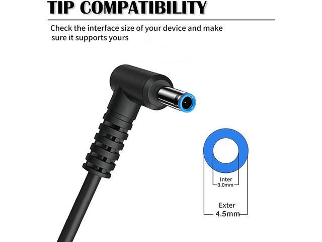 Ac Adapter Laptop Charger for HP Envy Pavilion Probook Stream EliteBook 15-u010dx 15-u011dx 15-u002xx 15-u050ca 14-f020us 14-f021nr Sleekbook...