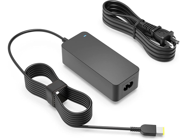 Square Tip Charger Fit for Lenovo Thinkpad ADLX45DLC2A ADLX45NCC2A ADLX45NLC2A ADLX45NDC2A ADLX65NDC2A ADLX65NCC2A ADLX65NLC2A Power Supply Cord