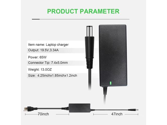 65W AC Adapter for Dell Latitude 7480 7490 E5400 E6430 E6530 E7240 E5540 E6540 Chromebook 11 3180 3189 3120 3181 Inspiron 15 3542 3521 N5050 6TM1C...