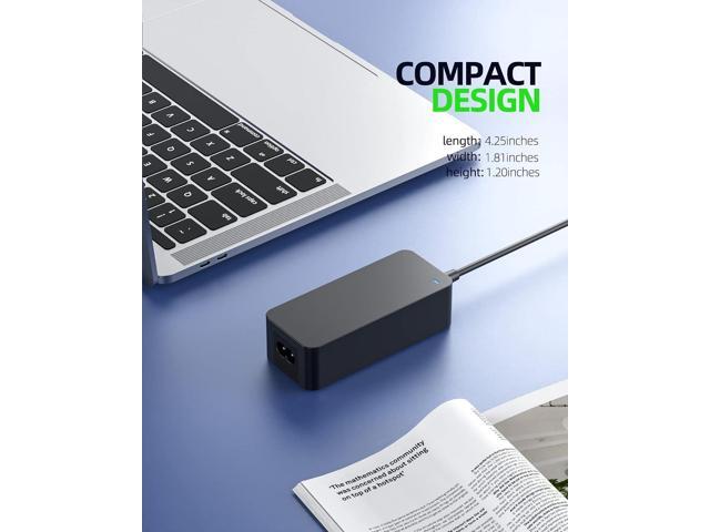 65W 45W Charger Fit for Lenovo Thinkcentre Ideacentre Laptop Desktop All in one PC, (Safety Certified by UL), 10Ft Power Cable, Slim Tip Connector