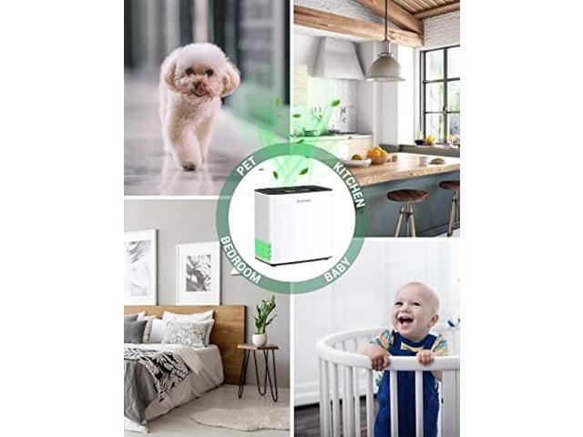 HEPA Air Purifier for Home, Elechomes P1801 Air Cleaner with Auto Mode, Air Quality Sensor, Removes 99.97% Dust Smoke Pet Dander, 22dB Ultra-Quiet,...