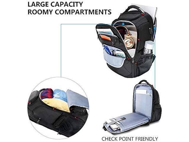 KROSER TSA Friendly Travel Laptop Backpack 17.3 inch XL Computer Backpack Water-Repellent College Daypack Business Backpack with RFID Pockets & USB...
