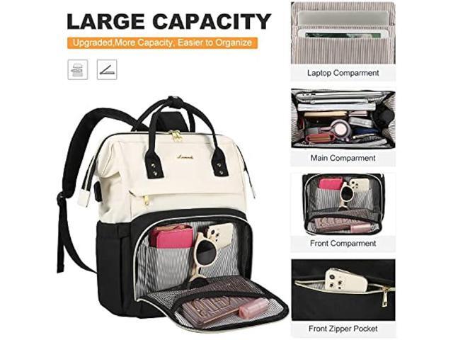 LOVEVOOK Laptop Backpack for Women Fashion Business Computer Backpacks Travel Bags Purse Doctor Nurse Work Backpack with USB Port, Fits 15.6-Inch...