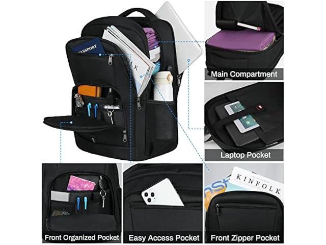 RAINSMORE Laptop Backpack 17 Inch Large Travel Backpack for Men Women Waterproof Computer Backpack Work Business College Backpack Bookbag TSA...