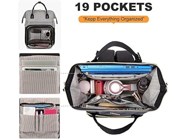 LOVEVOOK Laptop Backpack for Women Fashion Business Computer Backpacks Travel Bags Purse Doctor Nurse Work Backpack with USB Port, Fits 17-Inch...