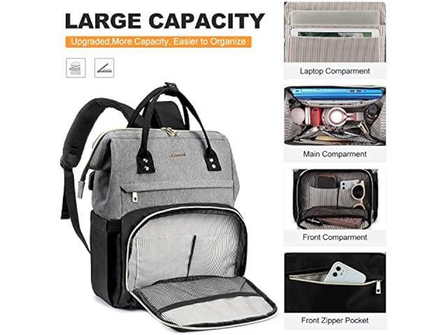 LOVEVOOK Laptop Backpack for Women Fashion Business Computer Backpacks Travel Bags Purse Doctor Nurse Work Backpack with USB Port, Fits 17-Inch...