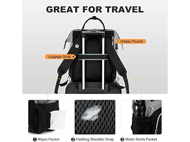 LOVEVOOK Laptop Backpack for Women Fashion Business Computer Backpacks Travel Bags Purse Doctor Nurse Work Backpack with USB Port, Fits 17-Inch...