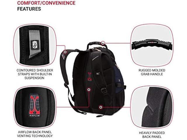 SwissGear 1900 Scansmart TSA 17-Inch Laptop Backpack, Blue/Black
