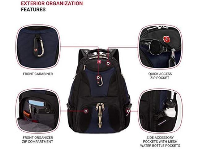 SwissGear 1900 Scansmart TSA 17-Inch Laptop Backpack, Blue/Black
