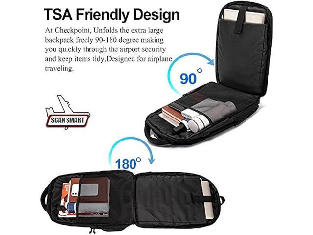 Extra Large Backpack for Men 50L,Water Resistant 17 inch Travel Laptop Backpack with USB Charging Port,TSA Friendly Big Business Anti Theft...