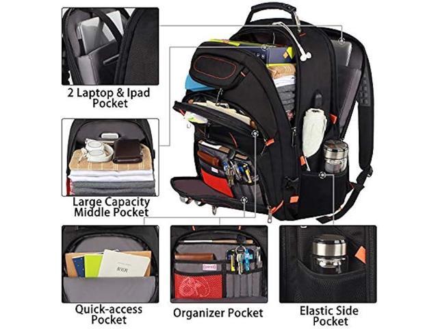 Travel Laptop Backpack,Extra Large 18.4 inch Gaming Laptop Backpacks with USB Charging Port,Big Capacity TSA Friendly RFID Anti Theft Pocket...