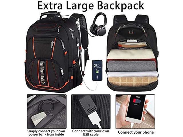 Travel Laptop Backpack,Extra Large 18.4 inch Gaming Laptop Backpacks with USB Charging Port,Big Capacity TSA Friendly RFID Anti Theft Pocket...