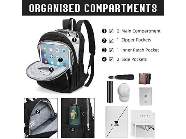 Hiking Waterproof 13 Laptop Backpack Purse for Women and Men,Travel Backpack