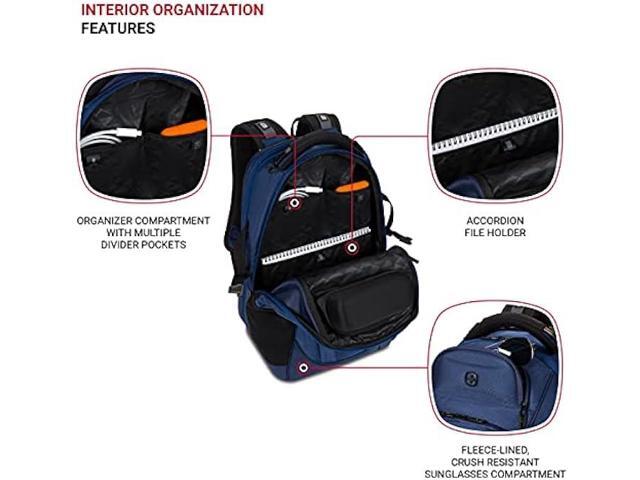 SwissGear 6752 TSA Friendly ScanSmart Laptop Backpack, Navy Ballistic, 17.75-Inch