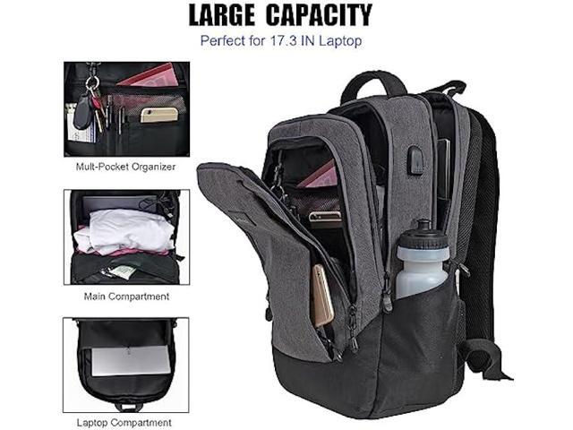 Goloni Travel Laptop Backpack,Business Slim Durable Laptops Travel Backpacks with USB Charging Port,15.6 Inch College Computer Bag for Men Women
