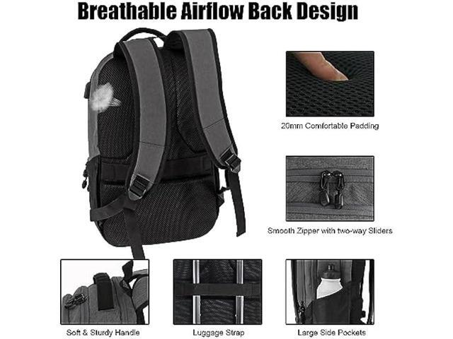 Goloni Travel Laptop Backpack,Business Slim Durable Laptops Travel Backpacks with USB Charging Port,15.6 Inch College Computer Bag for Men Women