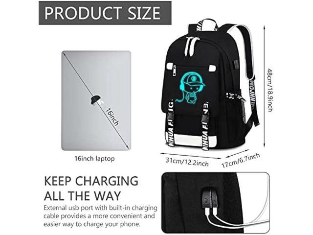 RM Family Backpack for Boys, 15.6 Laptop Backpack with USB Charging Port, Bookbag for School with Anti-Theft Lock,Teens Backpack Cool Backpack for...
