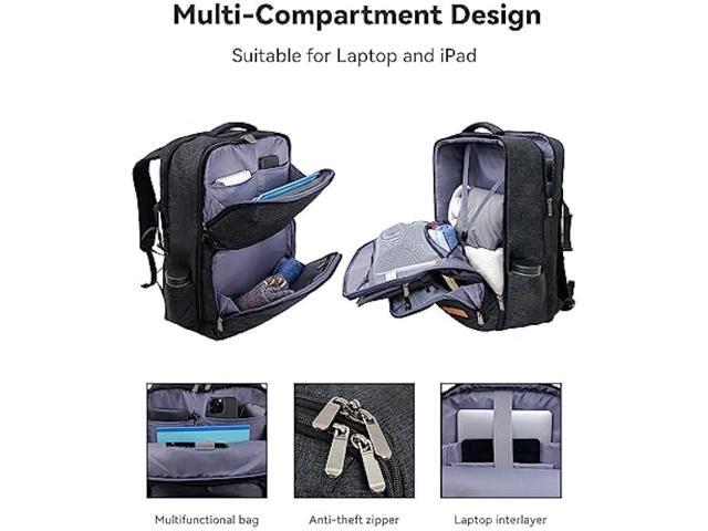 Upgraded Version Business Backpack, Anti Theft Carry on Backpack, Extra Large 17.3 inch Travel Laptop Backpack, Water Resistant College Bag Carry...
