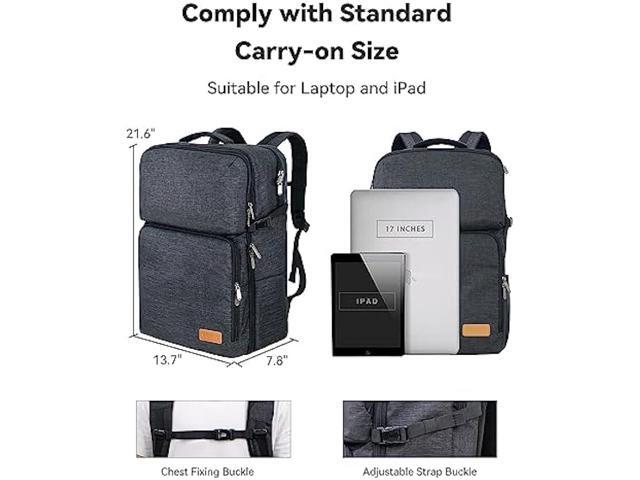 Upgraded Version Business Backpack, Anti Theft Carry on Backpack, Extra Large 17.3 inch Travel Laptop Backpack, Water Resistant College Bag Carry...
