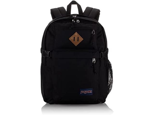 JanSport Main Campus Backpack - Travel, or Work Bookbag w 15-Inch Laptop Sleeve and Dual Water Bottle Pockets, Black
