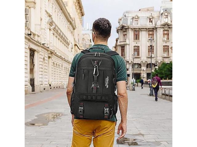 aokur Large Travel Laptop Backpack with Wet Bag Shoe Compartment,50L Expandable Flight Approved Backpack,17.3 inch Hiking Backpack for men...