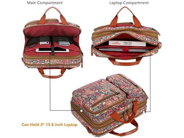 Baosha Convertible Backpack Briefcase 15.6 Inch Laptop Bag Case Outdoor Travel Backpack Hiking Rucksack for Women BC-04 (HS)