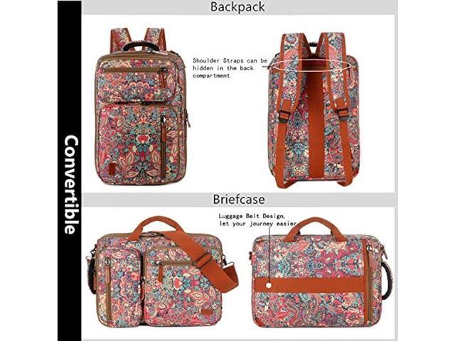Baosha Convertible Backpack Briefcase 15.6 Inch Laptop Bag Case Outdoor Travel Backpack Hiking Rucksack for Women BC-04 (HS)
