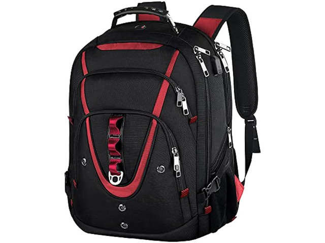 17.3 Laptop Backpack, Extra Large Travel laptop Backpack with Rain Cover, TSA Friendly Flight Approved with RFID Anti Theft Pocket and USB Charger...