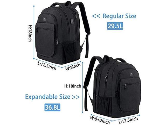 Travel Backpack for Men, Expandable Laptop Backpack with USB Charging Port, Large Anti Theft Business Computer Bag Water Resistant College School...
