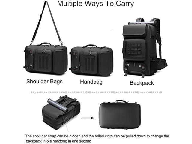 DBNAU Travel Backpack, 17 inch Laptop Backpack, 50L Carry on Backpack with Separate Shoe Compartment and Hidden USB Charging Port, Airline Approved...