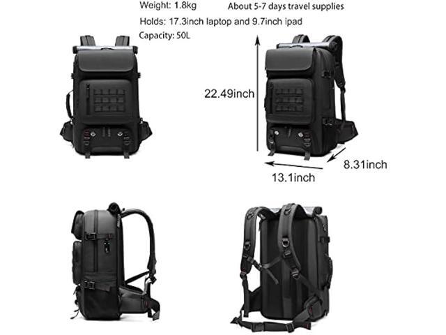 DBNAU Travel Backpack, 17 inch Laptop Backpack, 50L Carry on Backpack with Separate Shoe Compartment and Hidden USB Charging Port, Airline Approved...