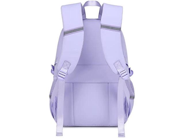 abshoo Big Student Laptop Backpack For College Women Middle High School Teen Girls Bookbag Travel Daypack (Purple)