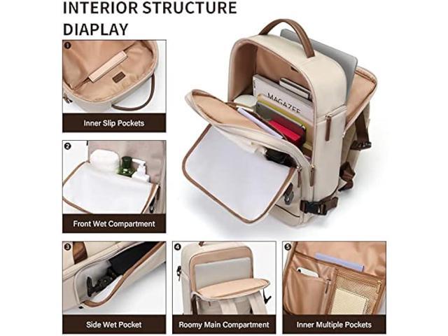 GOLF SUPAGS Laptop Backpack with Separate Laptop Compartment Fits 15.6 Inch Notebook Large Capacity Computer Bag for Women Work Travel College...