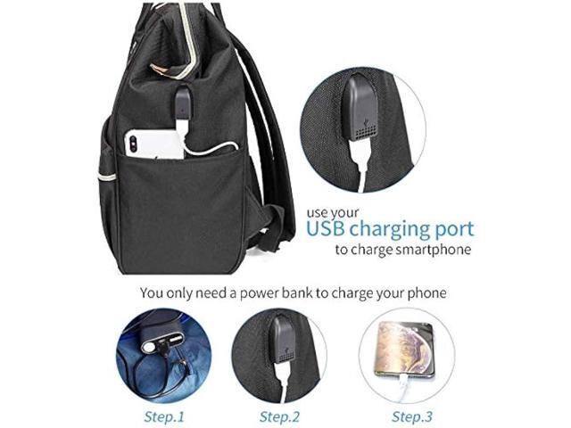 MOCFACE Laptop Backpack 15.6 Inch Stylish Backpack Casual Daypack Work Bag with USB charging Port for Women/Men