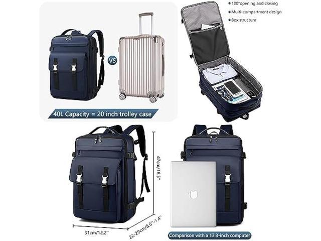MIYCOO Travel Laptop Backpack, Extra Large Expandable Travel Backpack Airplane Approved Weekender Bag for Men Women, Water Resistant Lightweight...