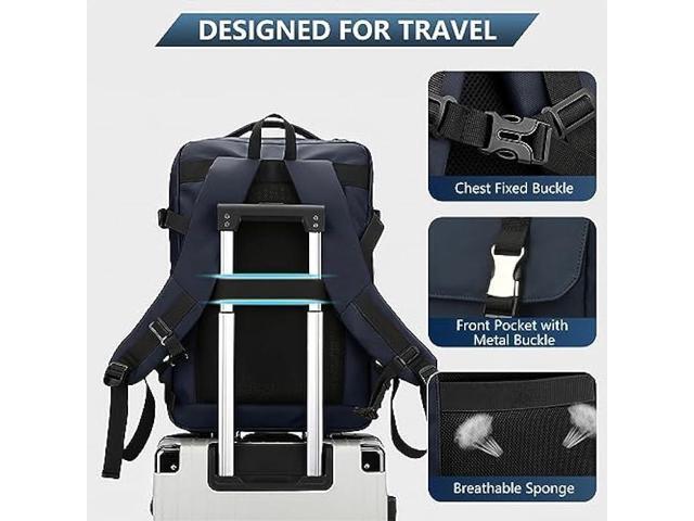 MIYCOO Travel Laptop Backpack, Extra Large Expandable Travel Backpack Airplane Approved Weekender Bag for Men Women, Water Resistant Lightweight...