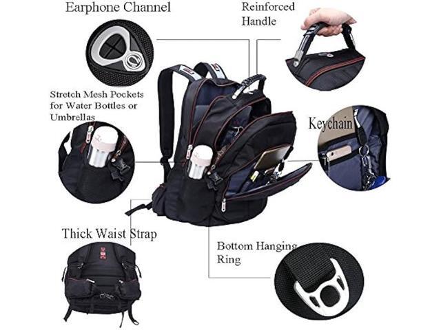 FreeBiz 55L 21 Inch High Laptop Backpack fits under 19 Inch Gaming Computer Notebook Macbook for Men (18.4 inch)