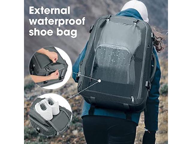 Maelstrom 40-50L Carry on Backpack,Travel Backpack for Men Women,17.3 Inch TSA Flight Approved Laptop Backpack with Hidden Shoe Bag, Expandable...