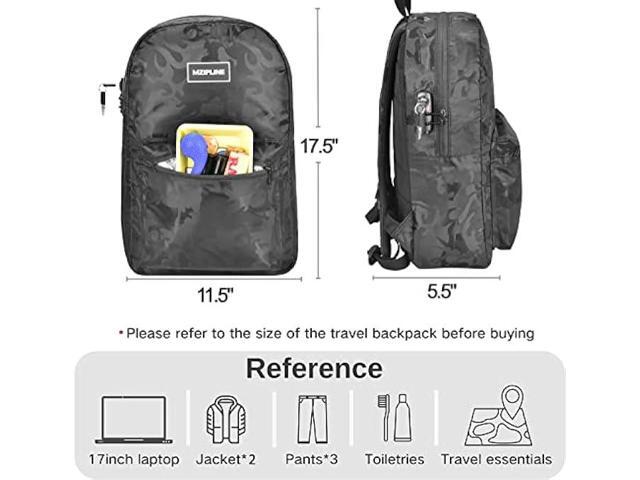 MZIPLINE Laptop Backpack Bag With TSA Lock & Key -Smell Proof-Anti-Theft Business 15.6 Inch Travel Daypack College bag for Men & Women